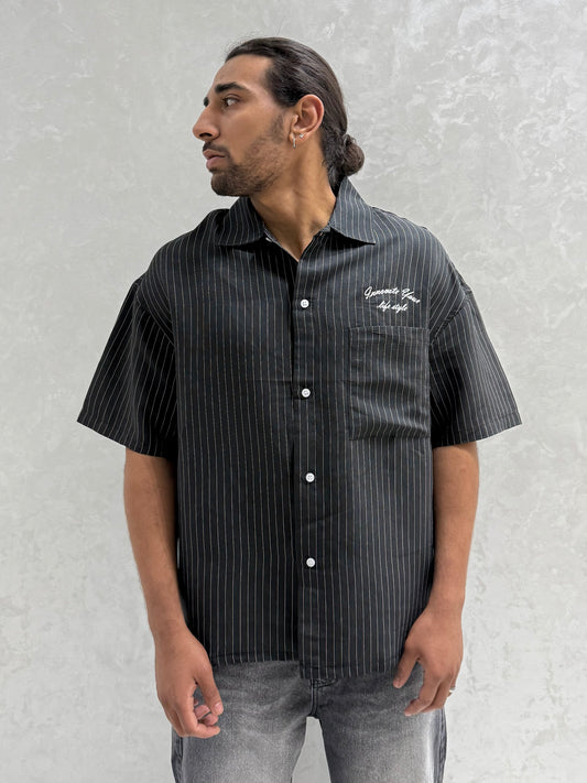 CHEMISE RAYEE LIFE STYLE NOIR (ES) E40-10