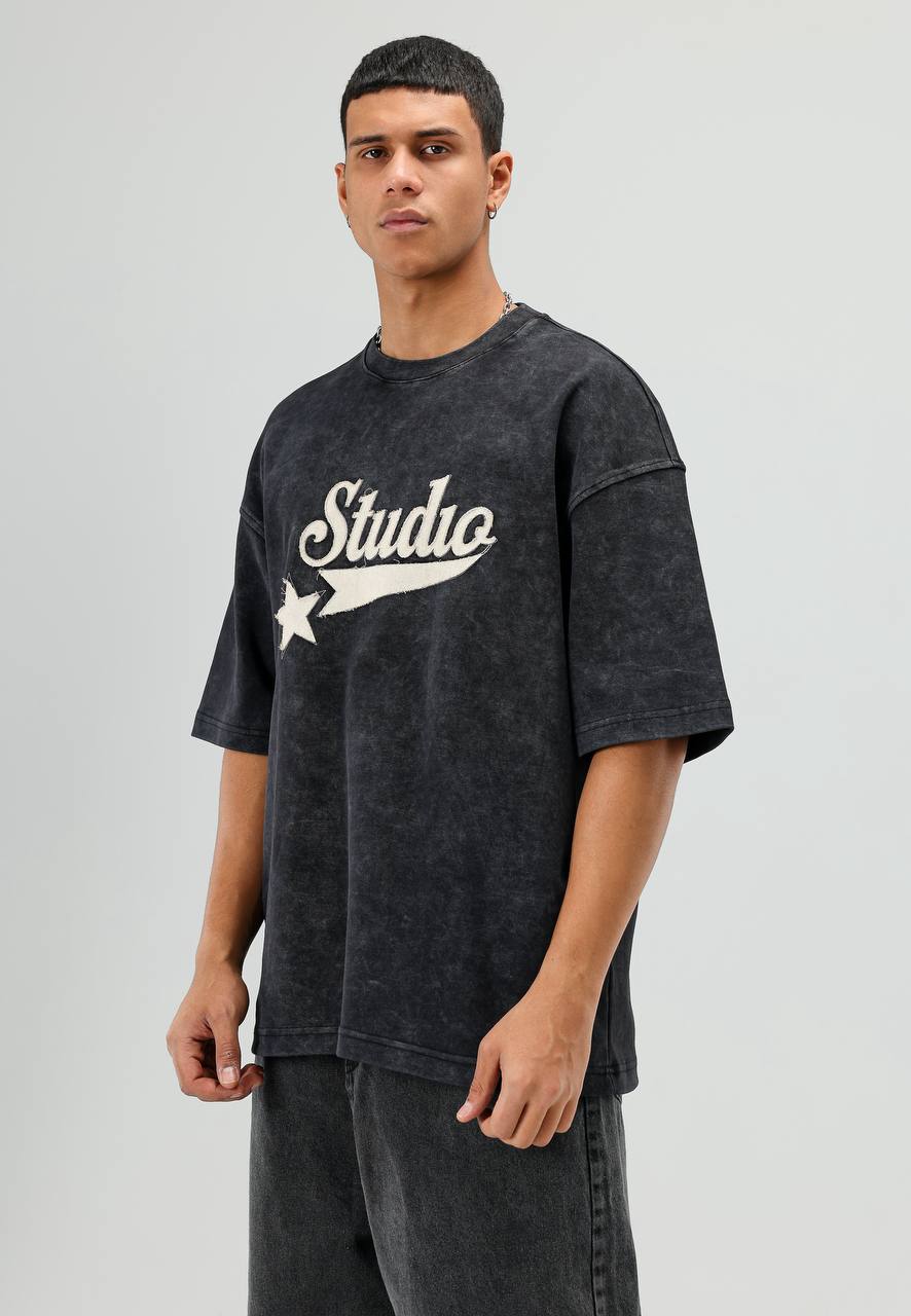 T-SHIRT ES STUDIO BLACK E71-124