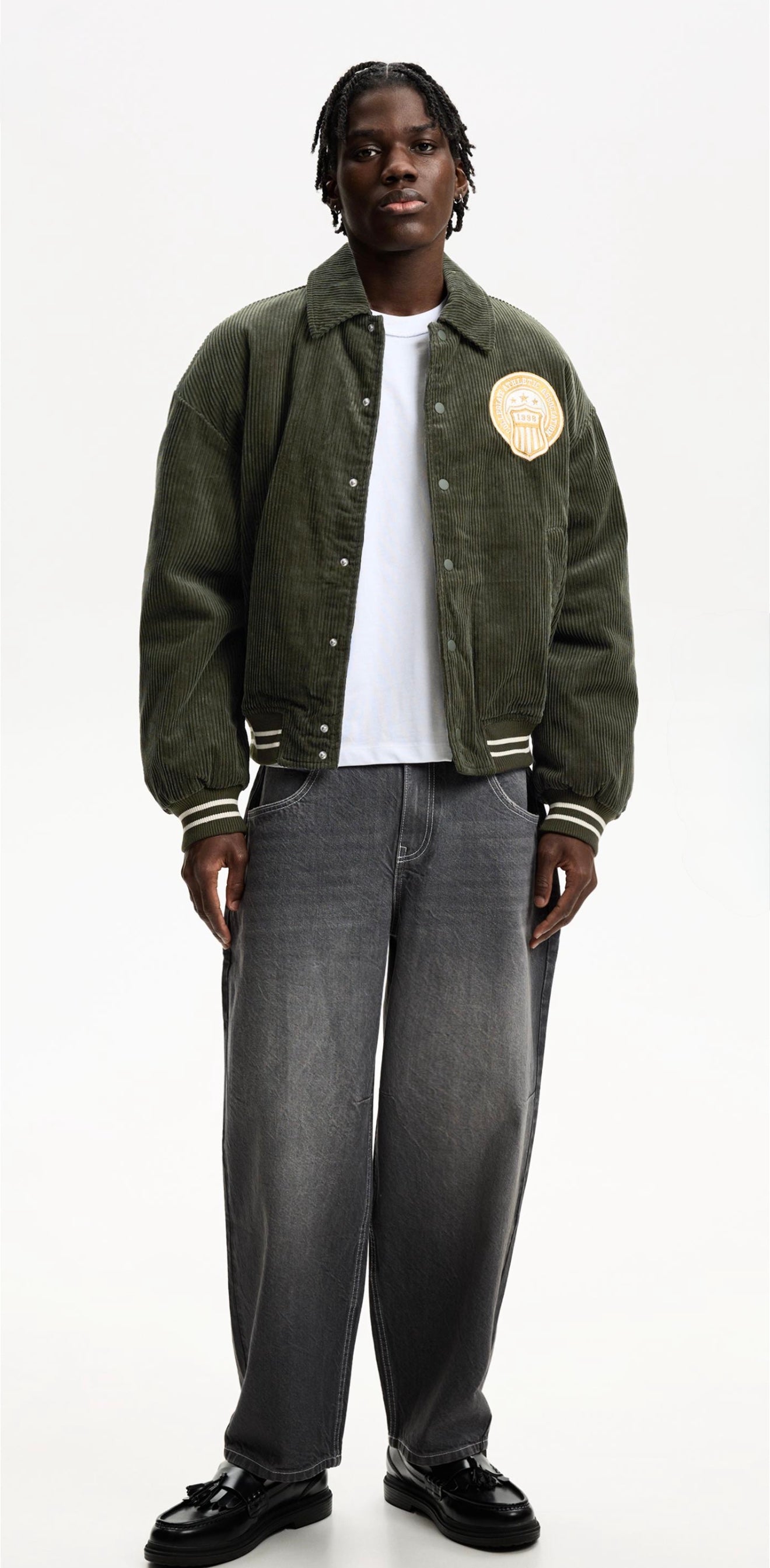 Retro corduroy jacket BERSHKA