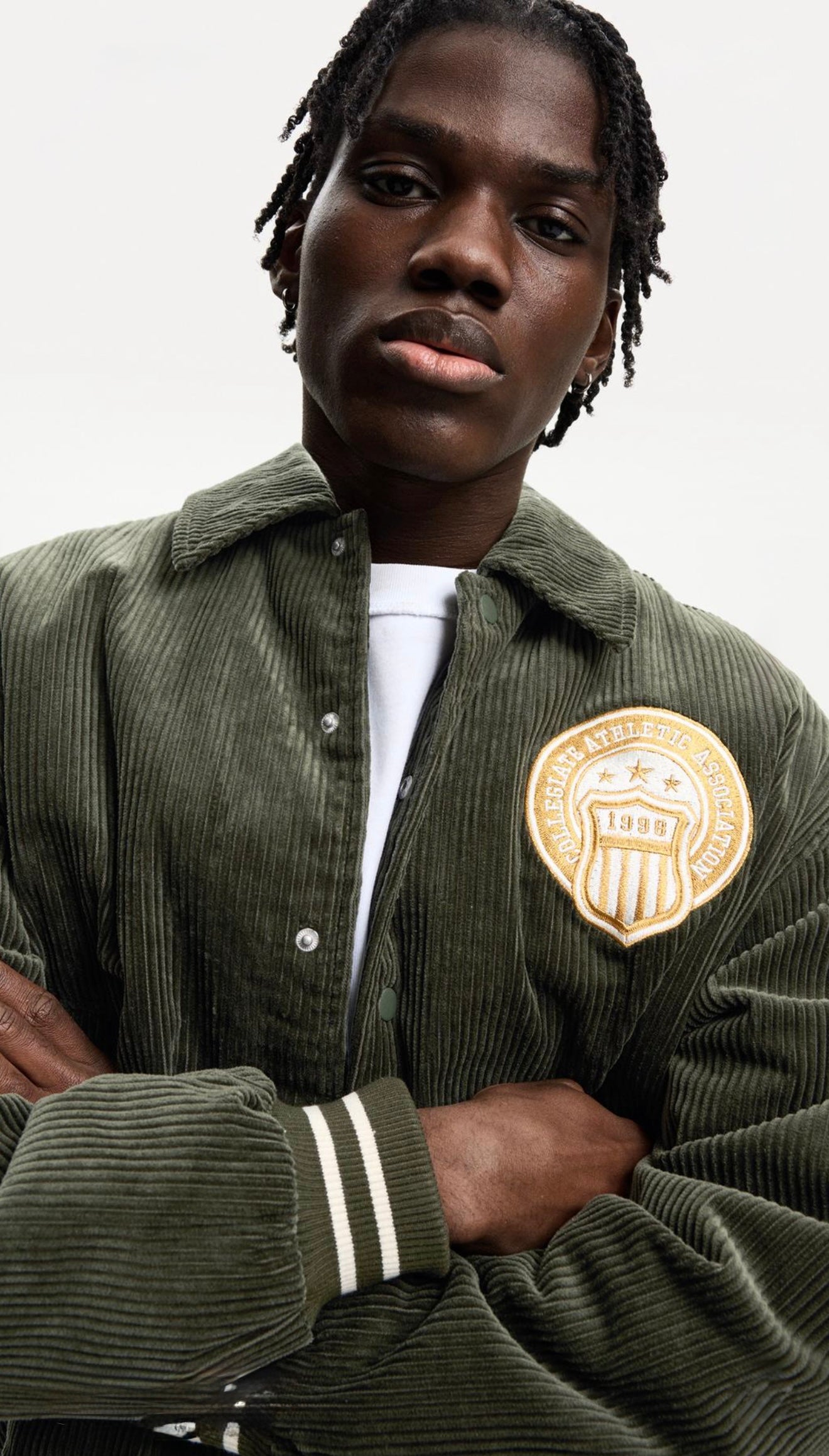 Retro corduroy jacket BERSHKA