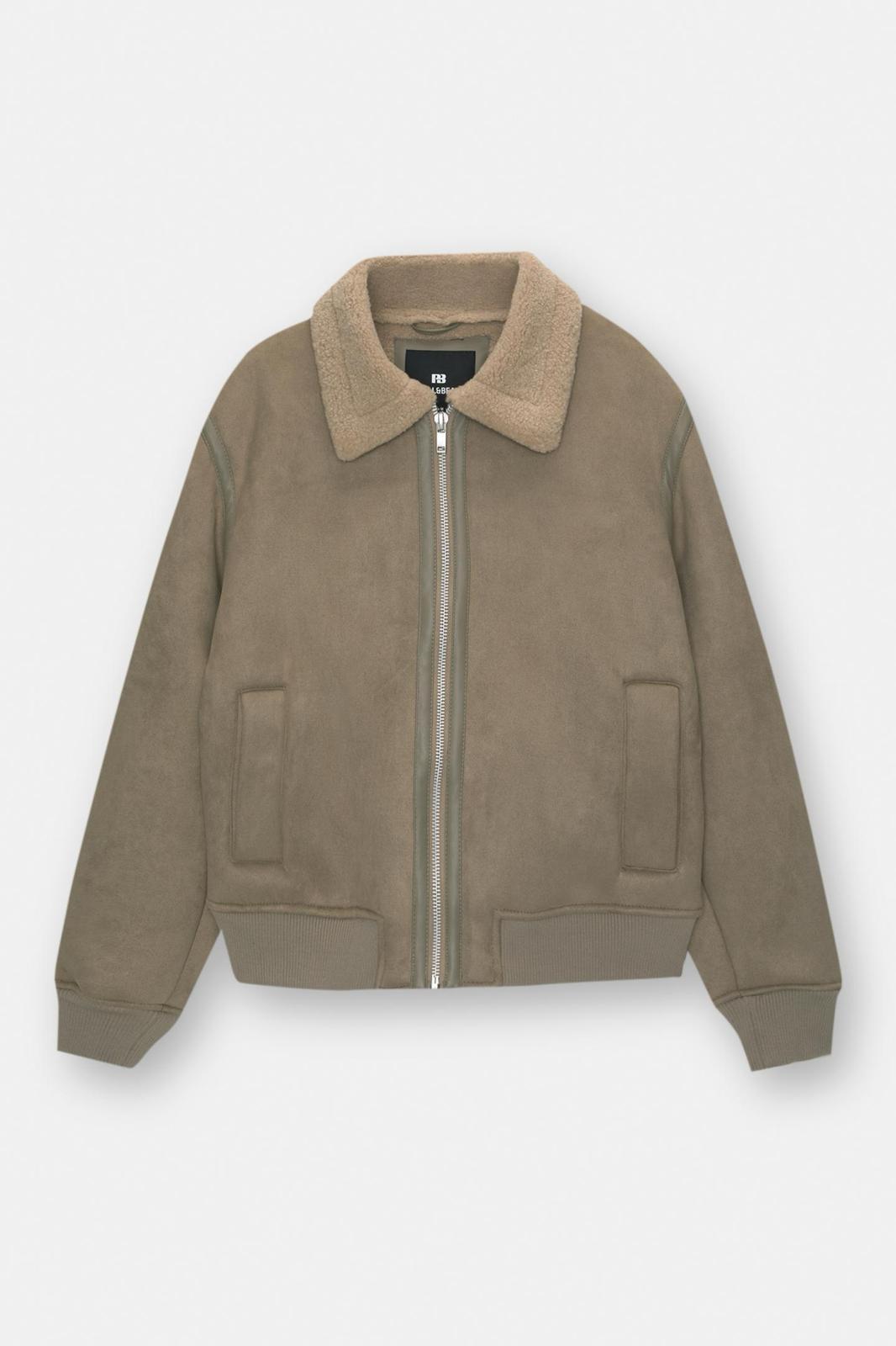 Faux shearling jacket beige P&B