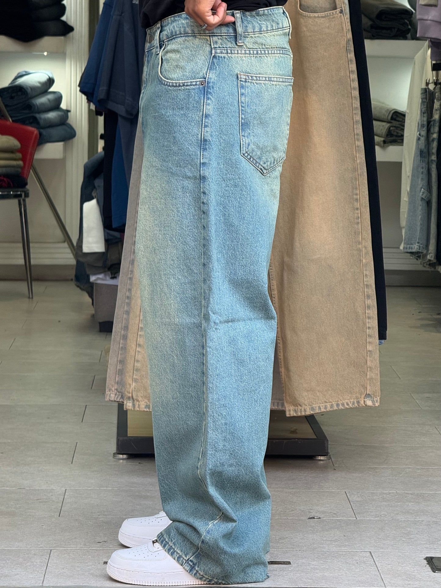 SUPPER BAGGY JEANS STUSSY (DIRTY VERT)
