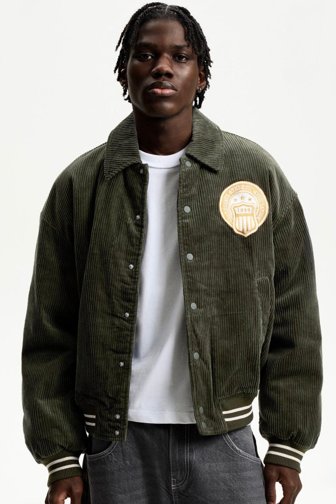 Retro corduroy jacket BERSHKA