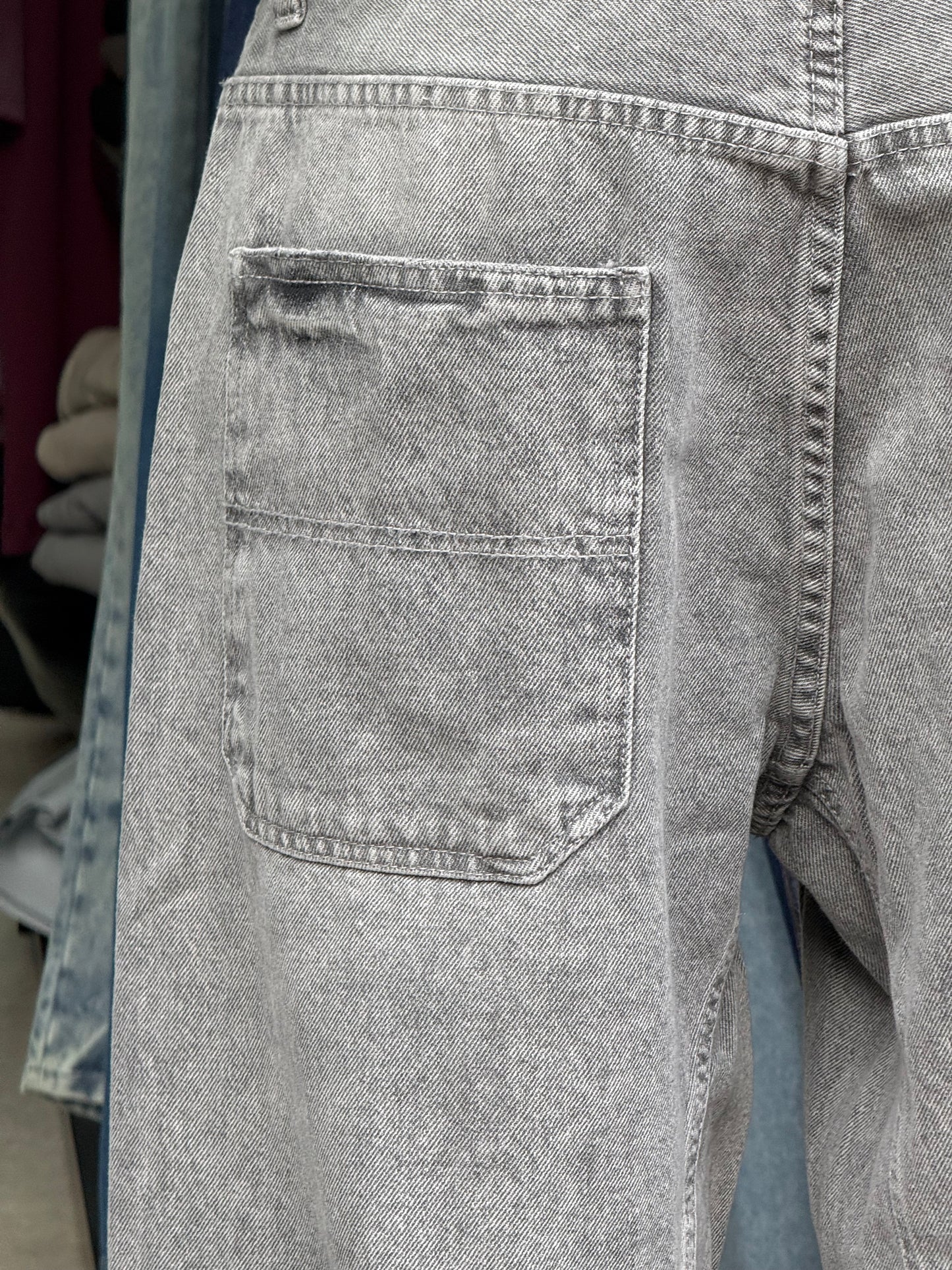 BALLOON FIT JEANS GRIS