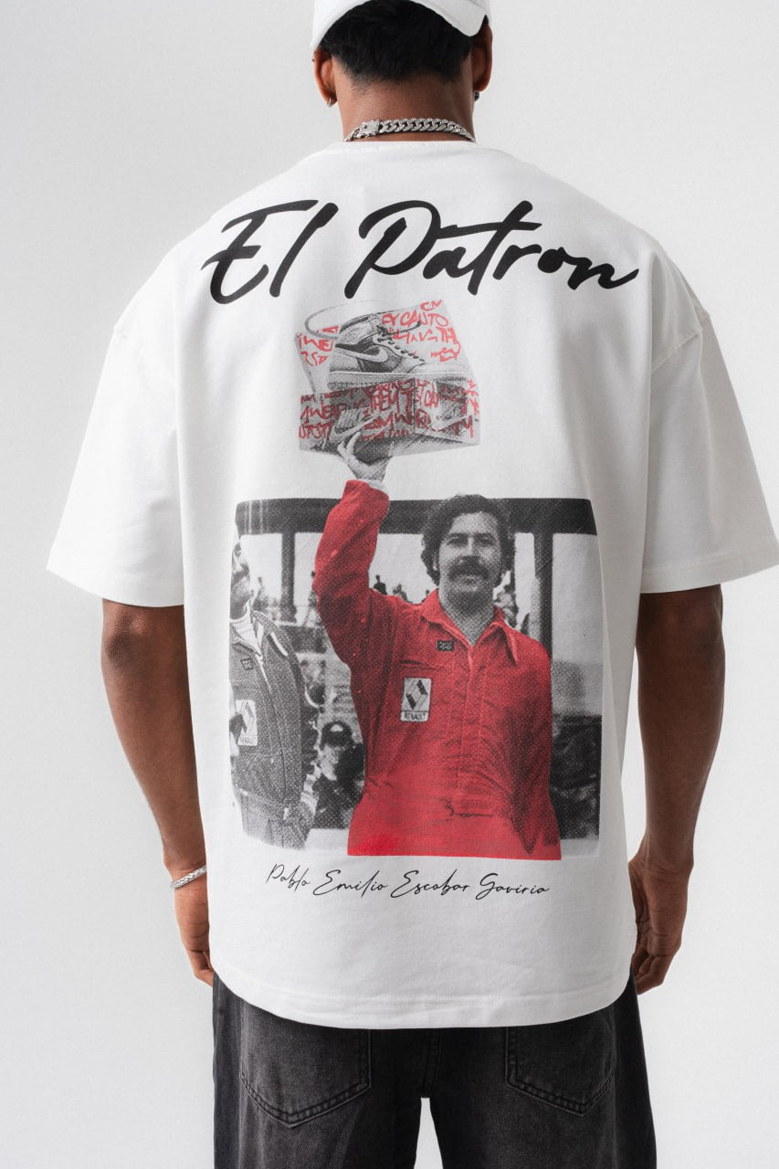 T-SHIRT EL PATRON WHITE ESCO