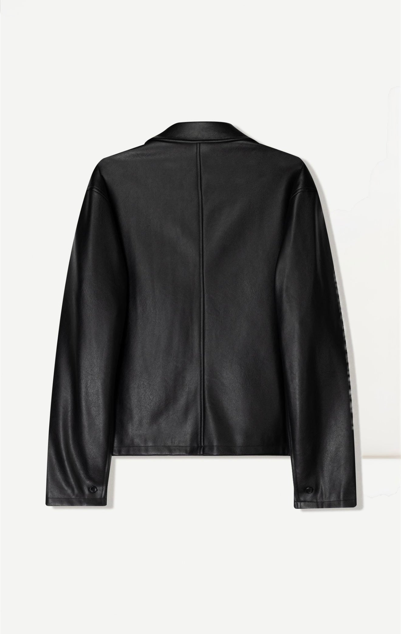 FAUX LEATHER CROPPED BLAZER BERSHKA