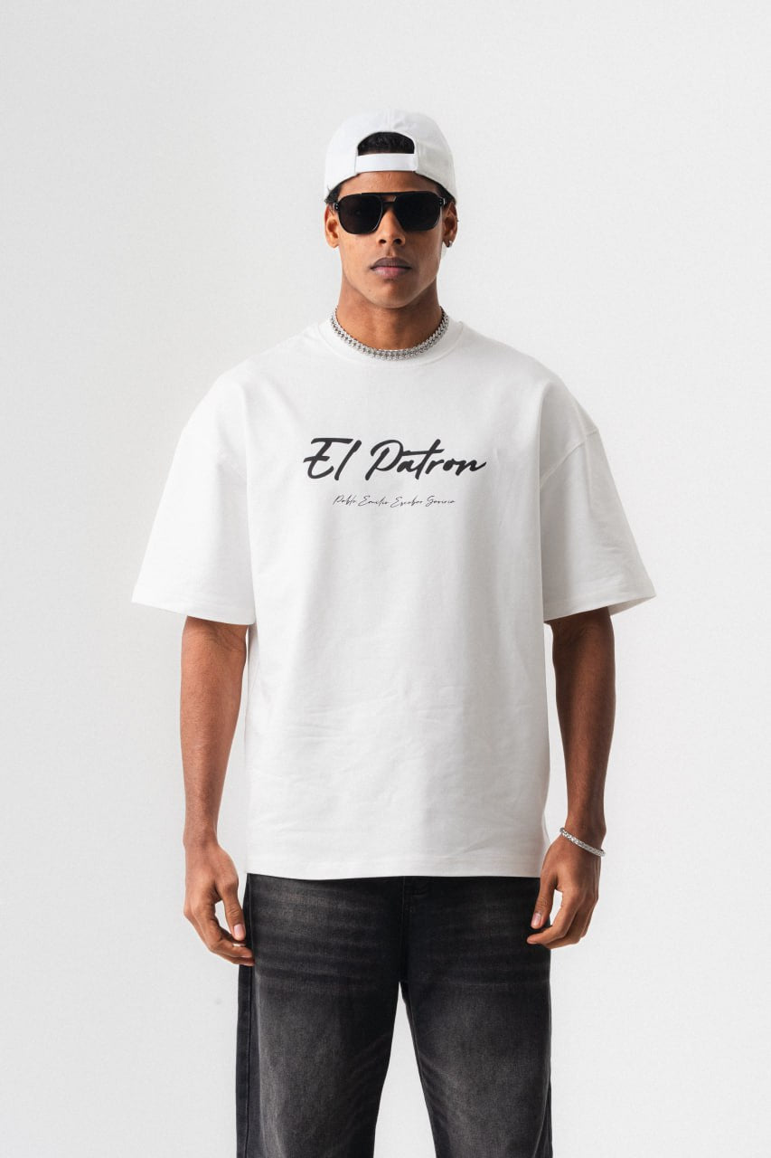 T-SHIRT EL PATRON WHITE ESCO