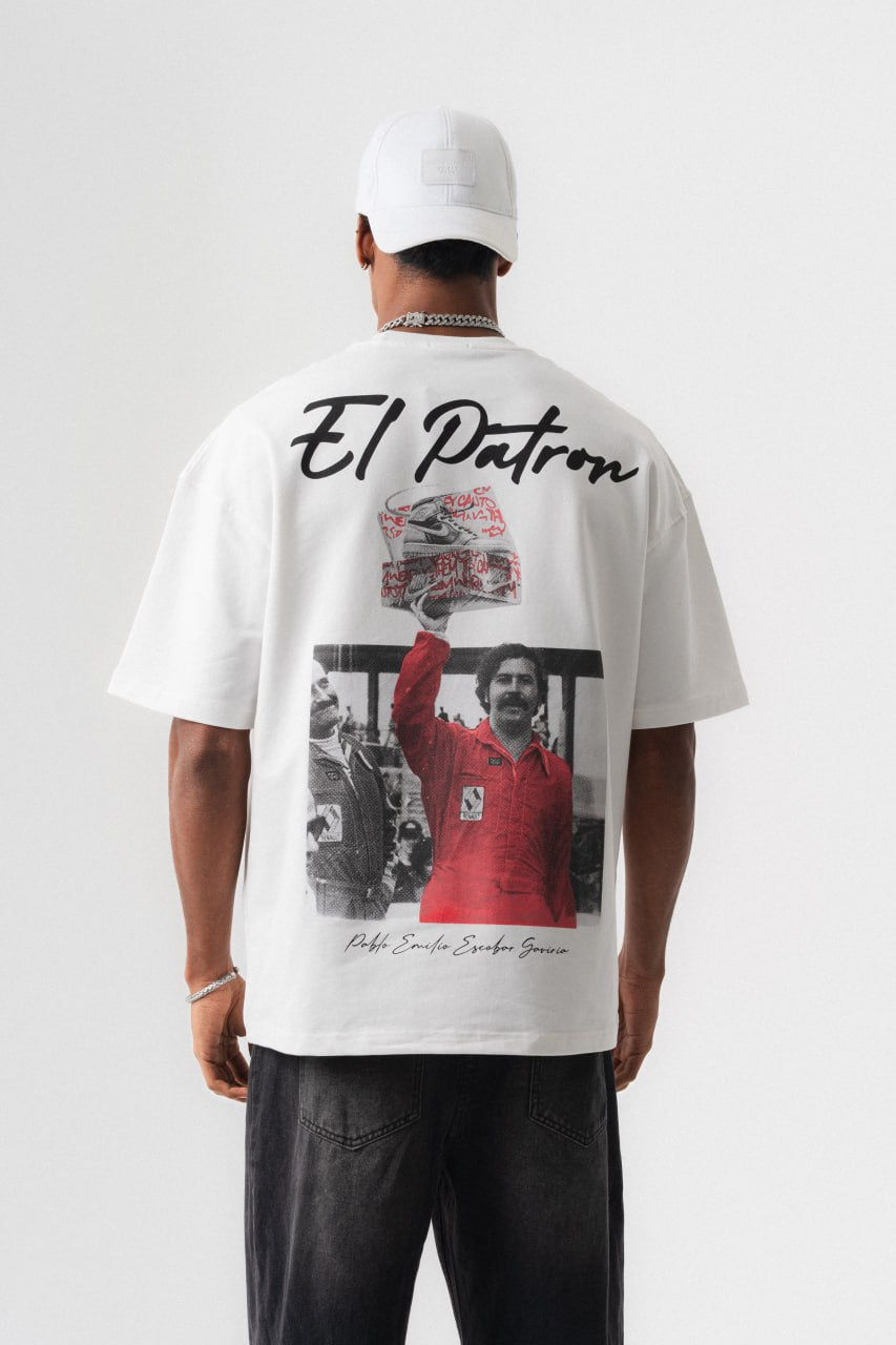 T-SHIRT EL PATRON WHITE ESCO
