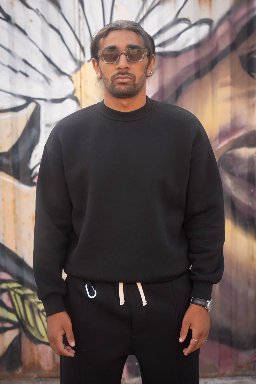 ENSEMBLE SWEET PANTS TREETS BLACK