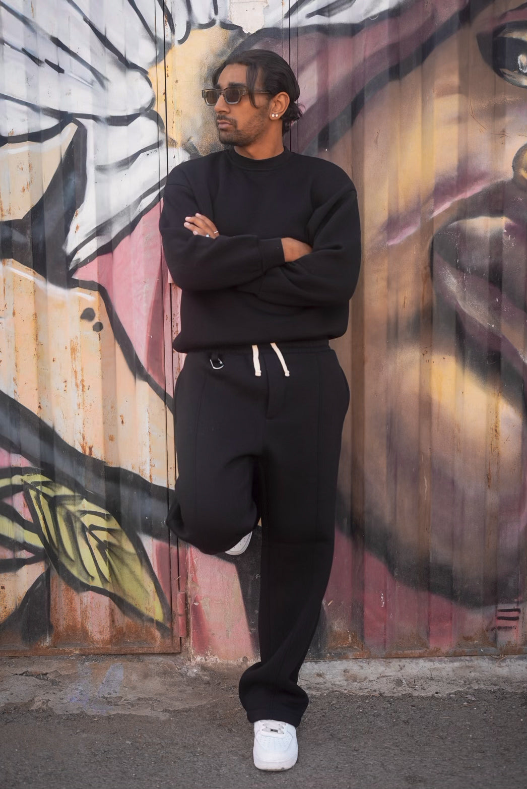 ENSEMBLE SWEET PANTS TREETS BLACK