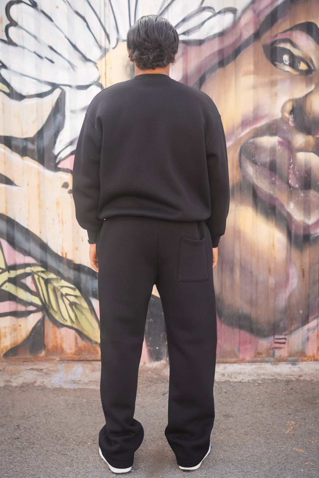 ENSEMBLE SWEET PANTS TREETS BLACK