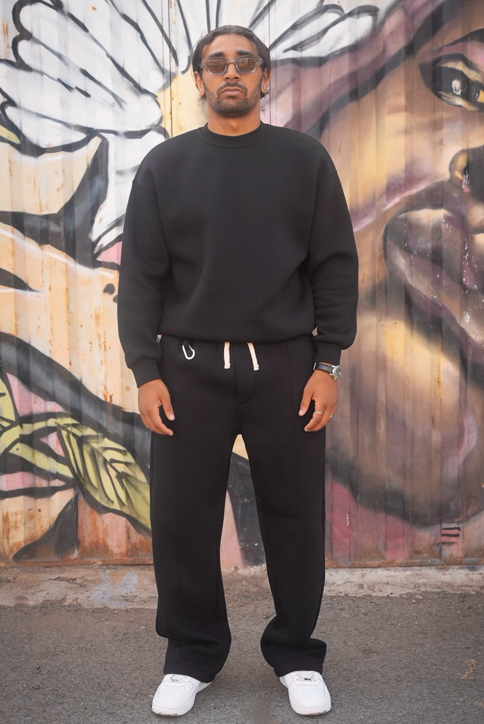 ENSEMBLE SWEET PANTS TREETS BLACK