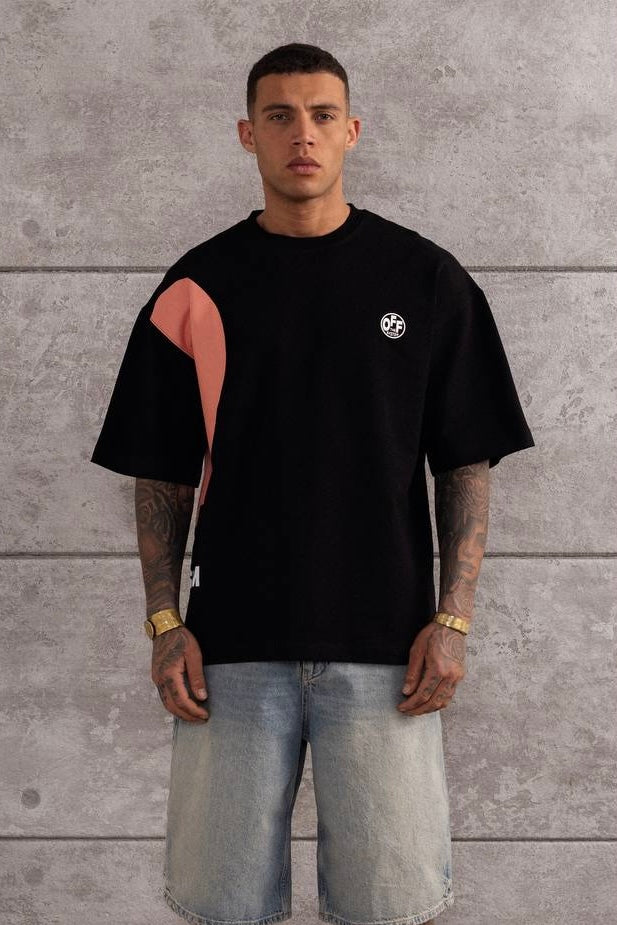 T-SHIRT HEART BLACK 6621