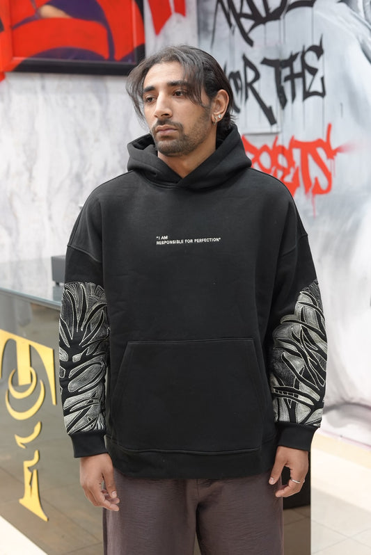 HOODIES I AM RESONSIBALE BLACK swe25007