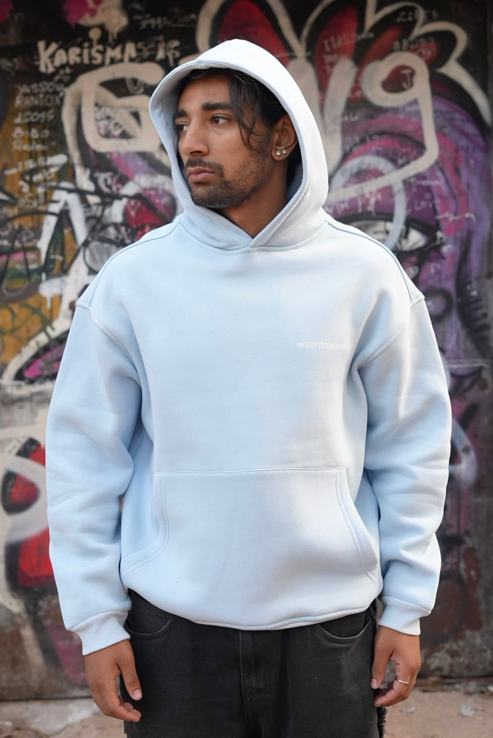 HOODIES WASNTMEANT BABY BLUE E71-74