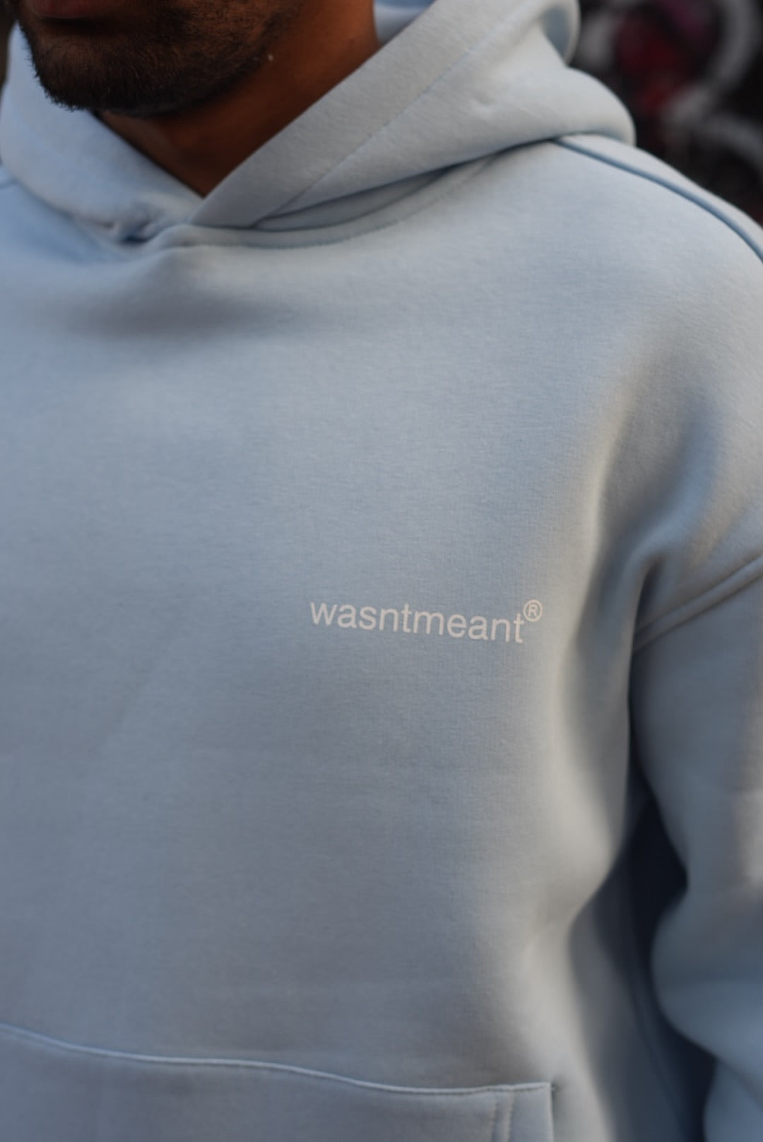 HOODIES WASNTMEANT BABY BLUE E71-74