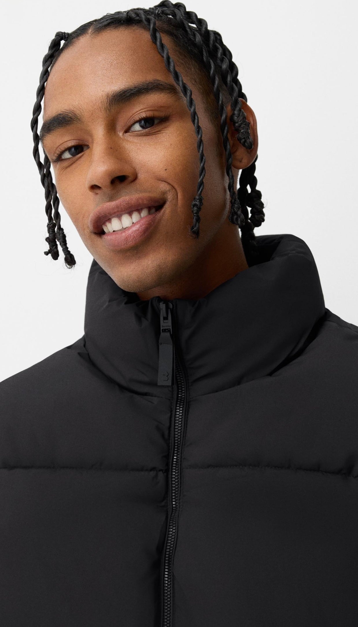 PUFFER GILET NOIR BERSHKA