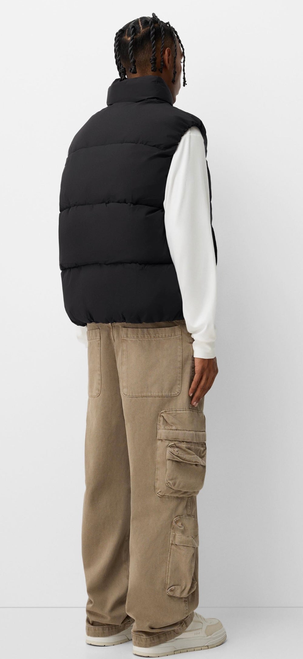 PUFFER GILET NOIR BERSHKA