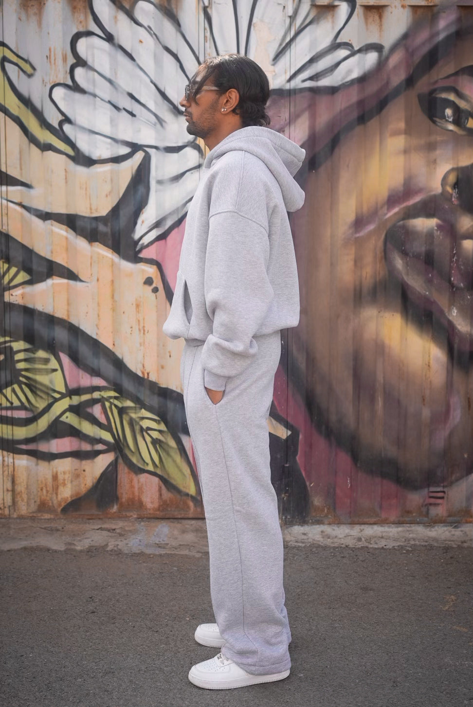 ENSEMBLE SWEET PANTS TREETS GREY BR