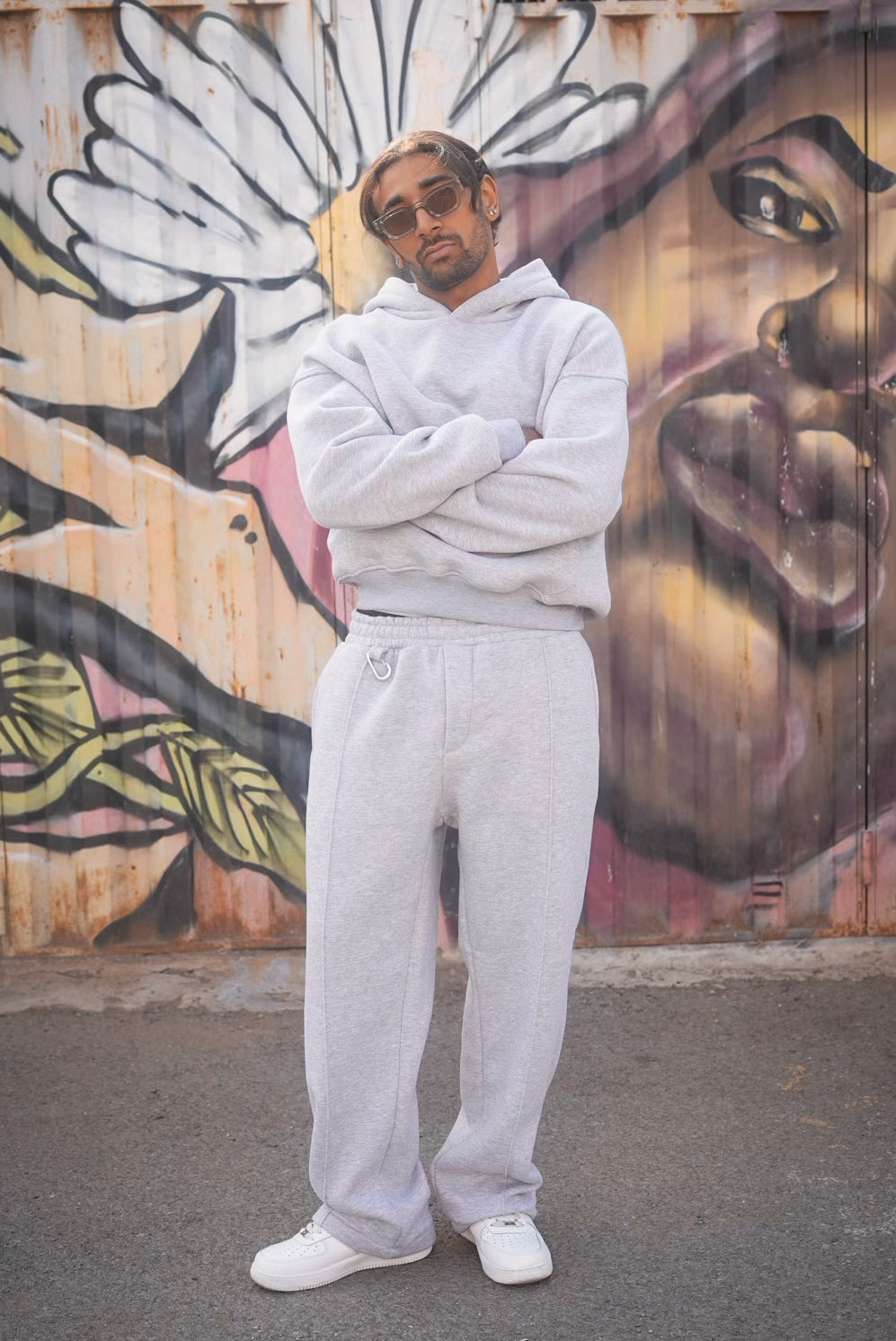 ENSEMBLE SWEET PANTS TREETS GREY BR