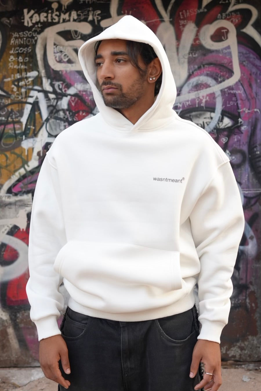 HOODIES WASNTMEANT WHITE E71-74