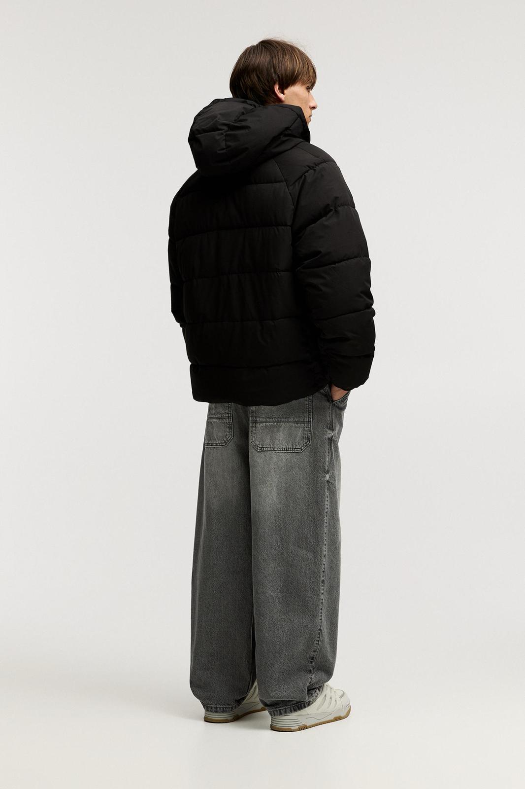 HOODED STWD PUFER JACKET P&B