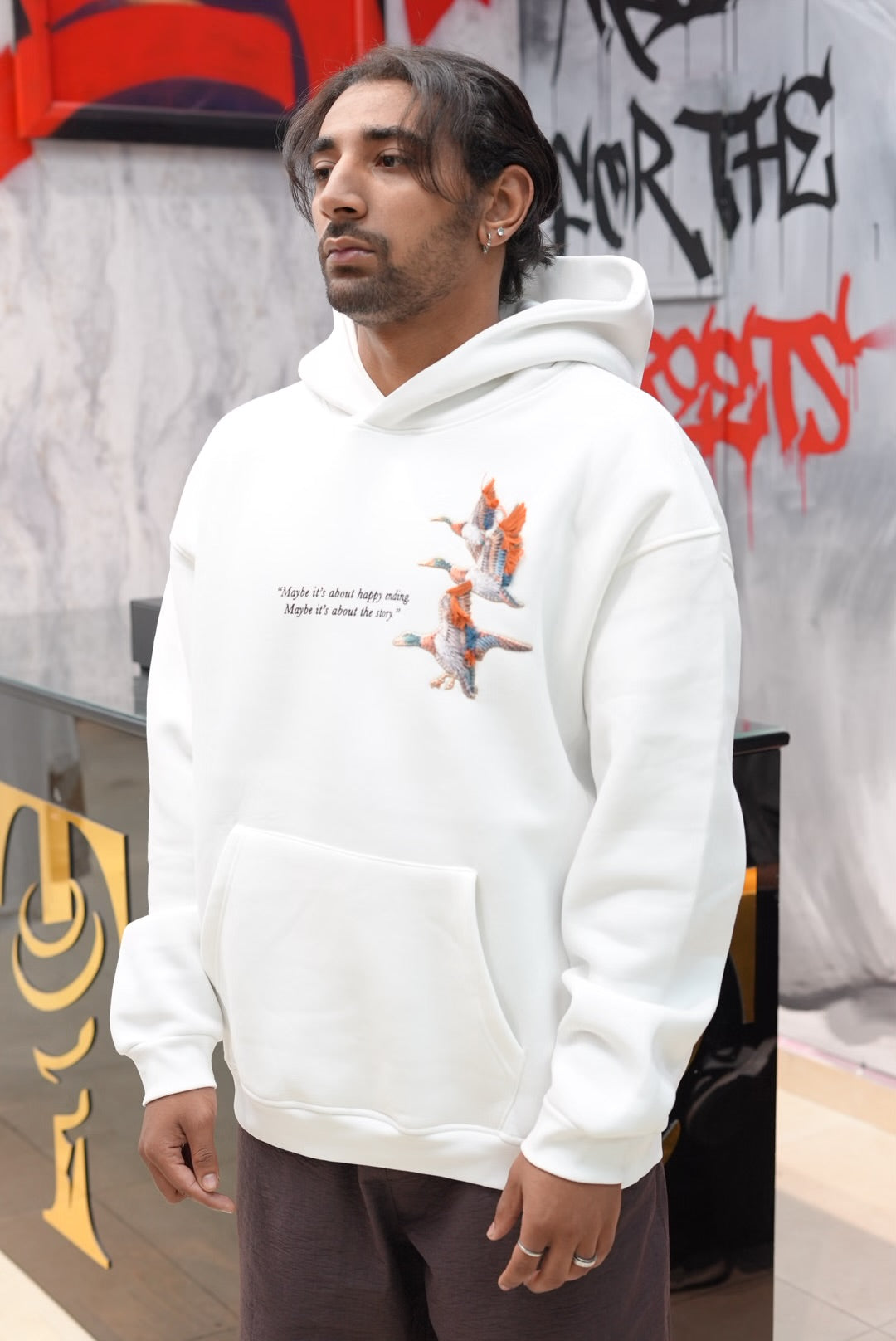 HOODIES SW  WHITE 4996