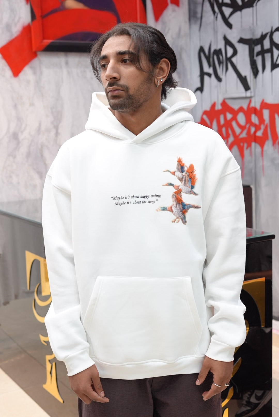 HOODIES SW  WHITE 4996