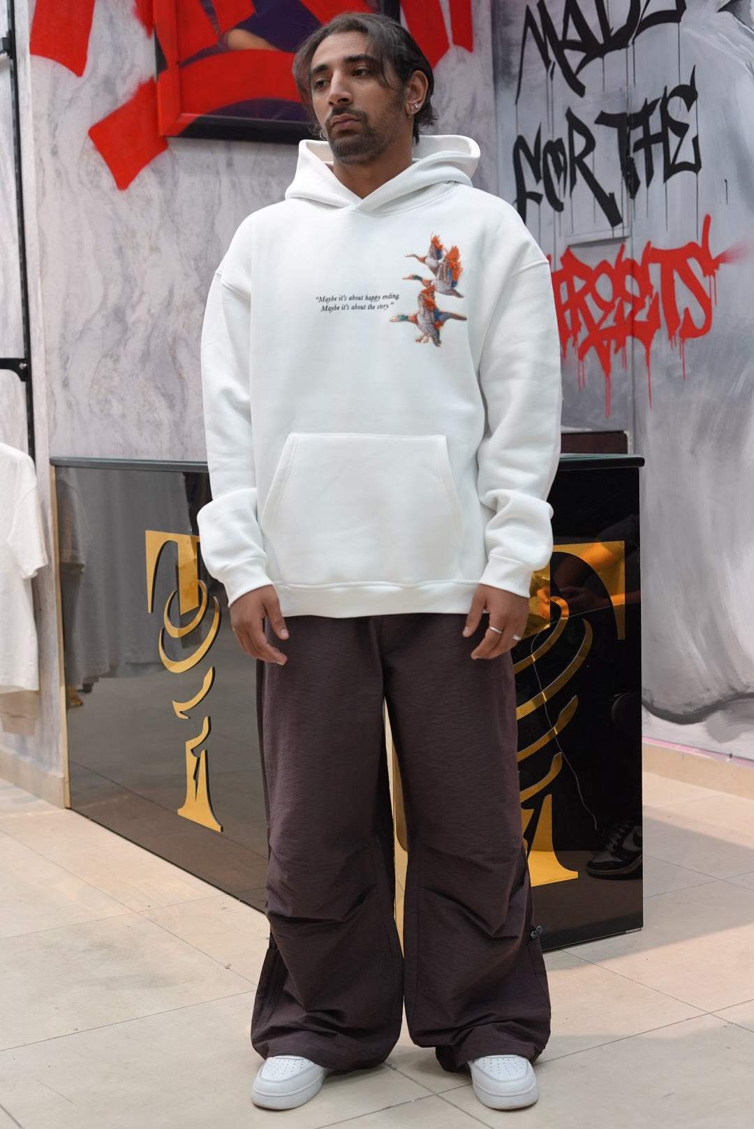 HOODIES SW  WHITE 4996