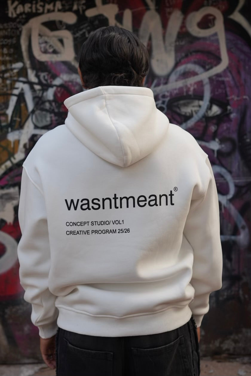 HOODIES WASNTMEANT WHITE E71-74
