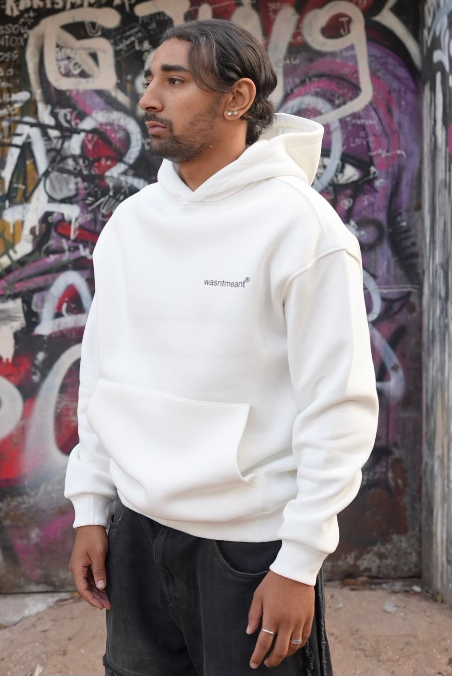 HOODIES WASNTMEANT WHITE E71-74