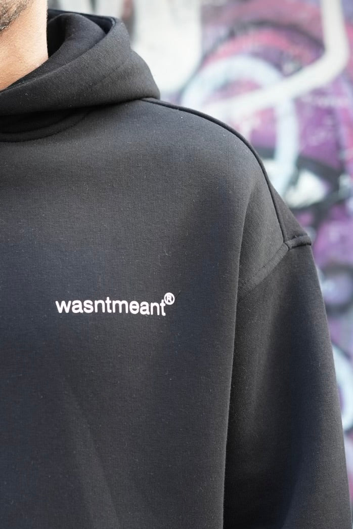 HOODIES WASNTMEANT BLACK E71-74
