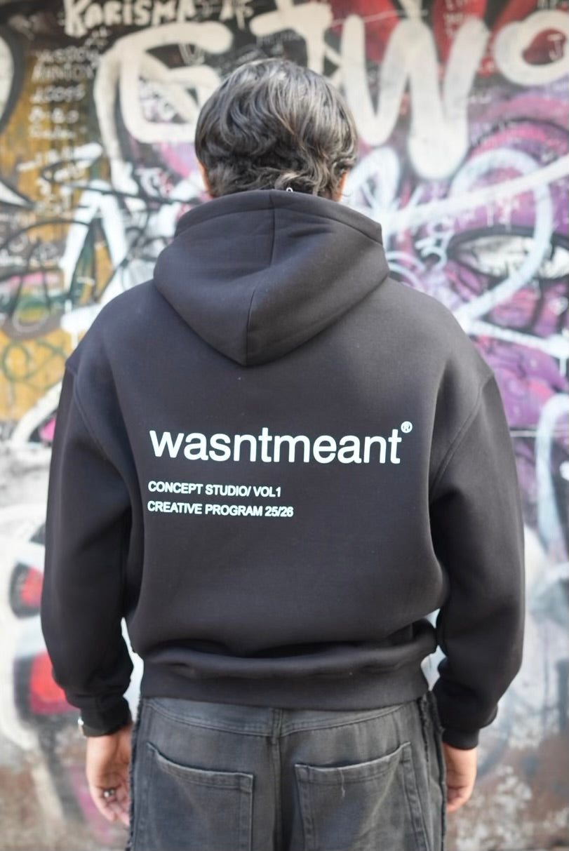 HOODIES WASNTMEANT BLACK E71-74