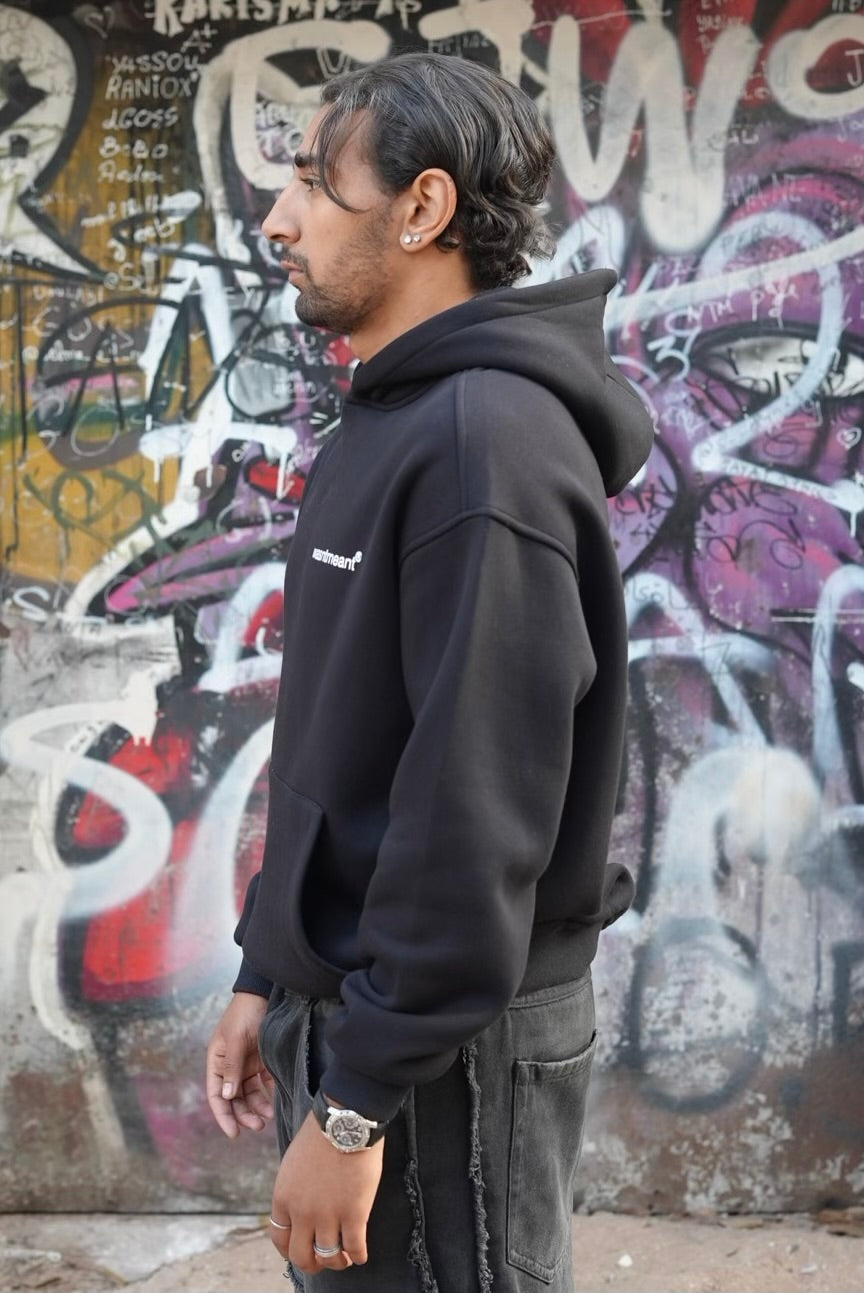 HOODIES WASNTMEANT BLACK E71-74