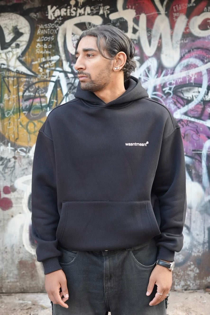 HOODIES WASNTMEANT BLACK E71-74