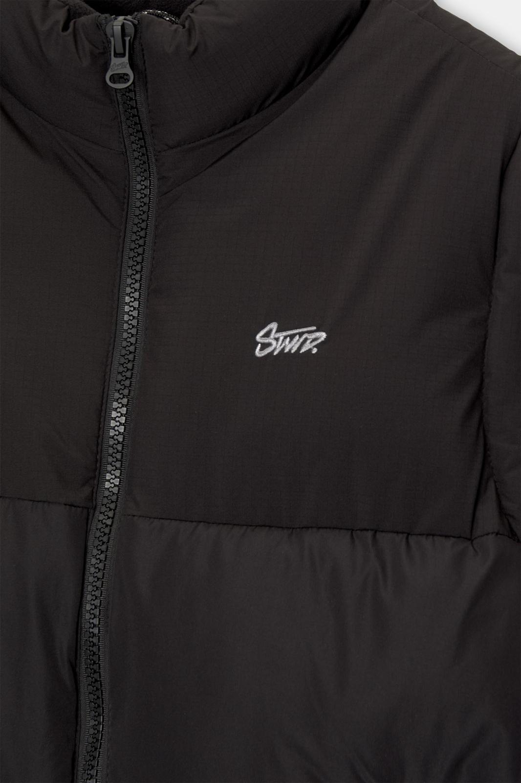 PUFER JACKET STWD BLACK P&B