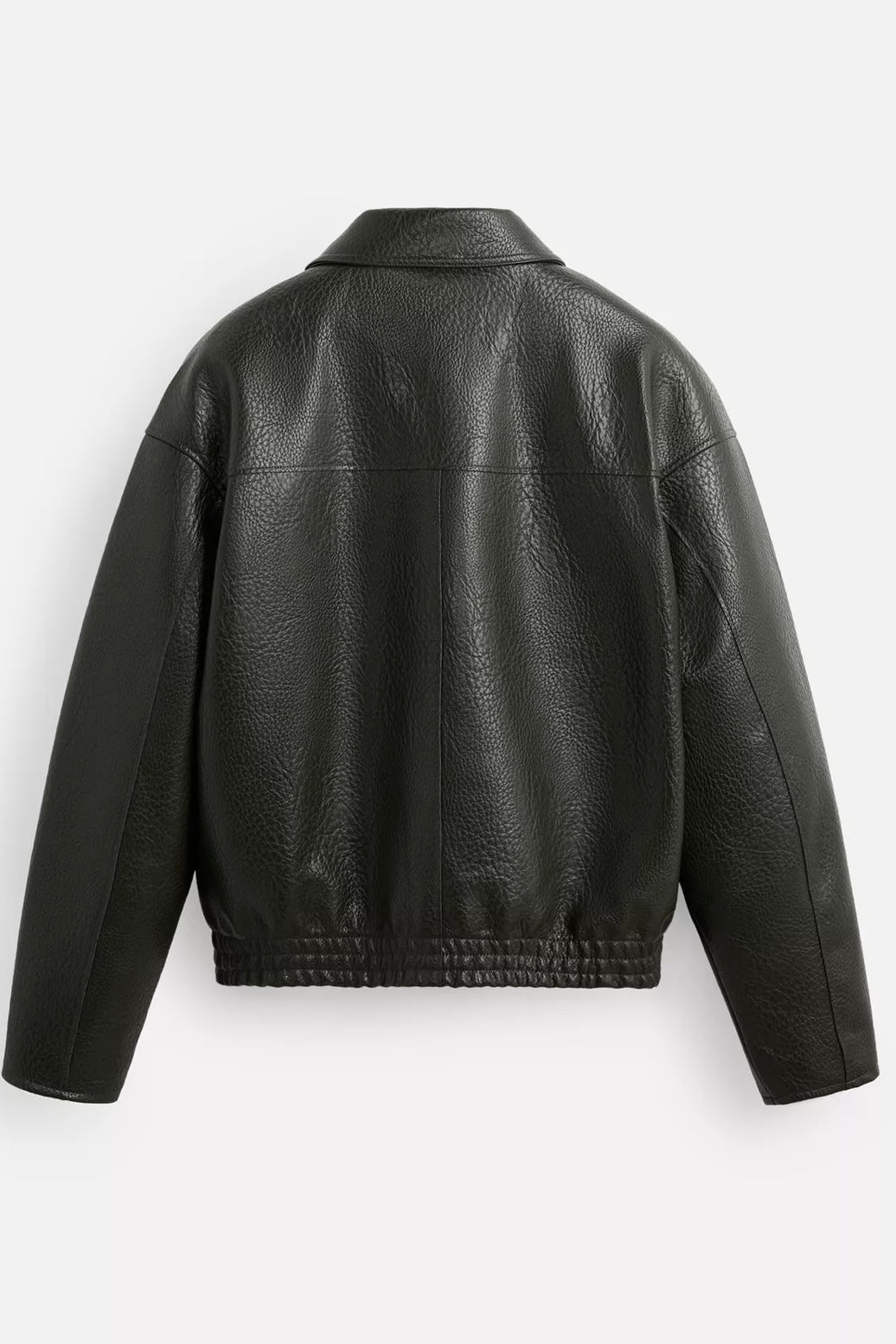EMBOSSED FAUX LEATHER JACKET ZARA