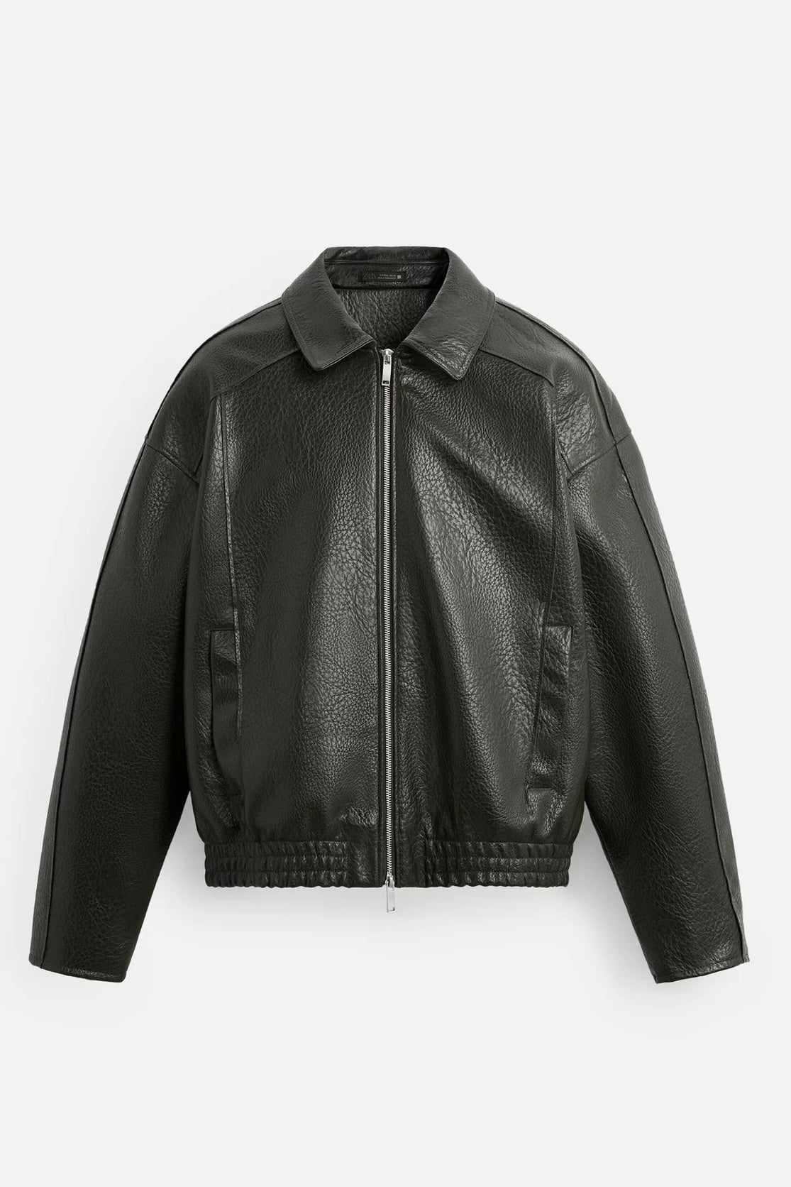 EMBOSSED FAUX LEATHER JACKET ZARA