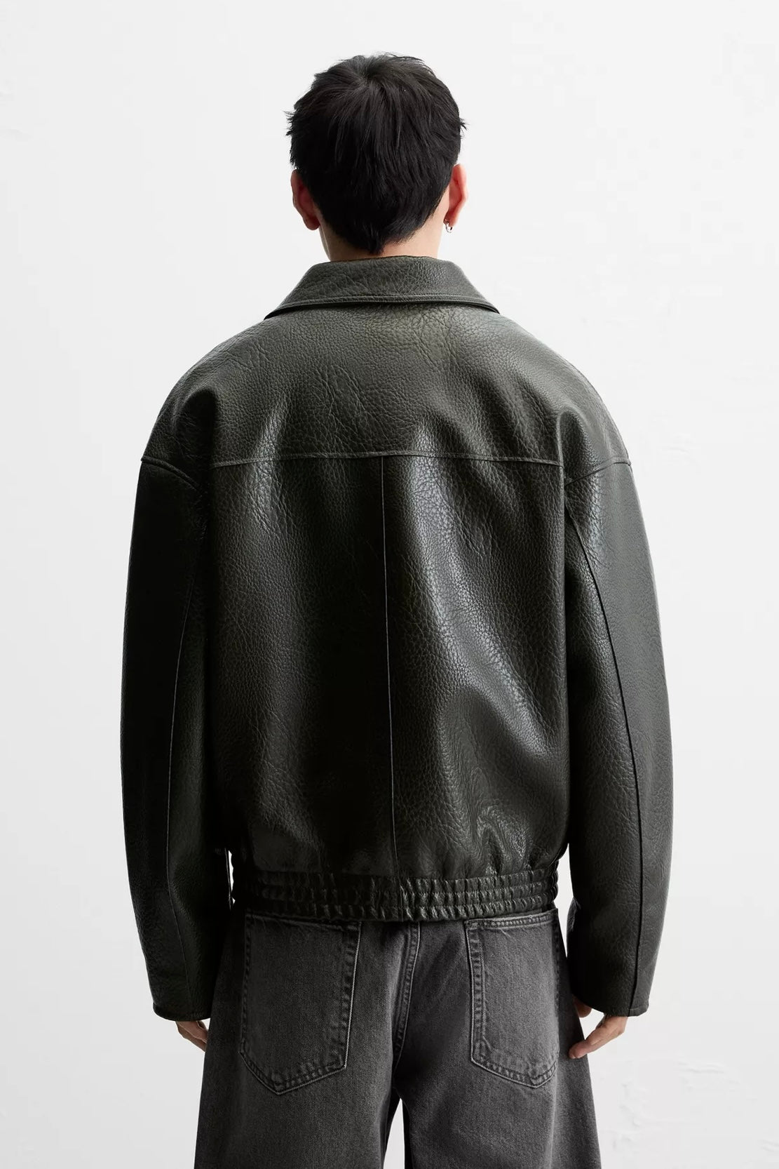 EMBOSSED FAUX LEATHER JACKET ZARA
