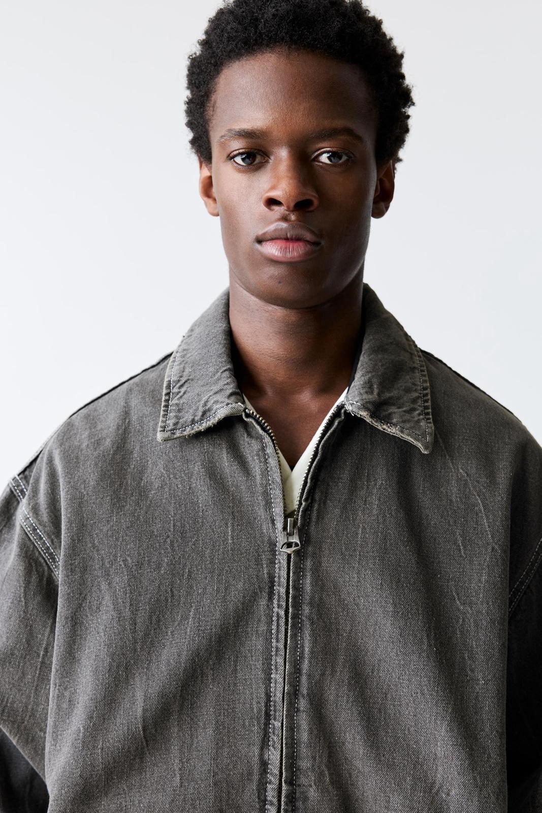 STWD denim jacket with zip