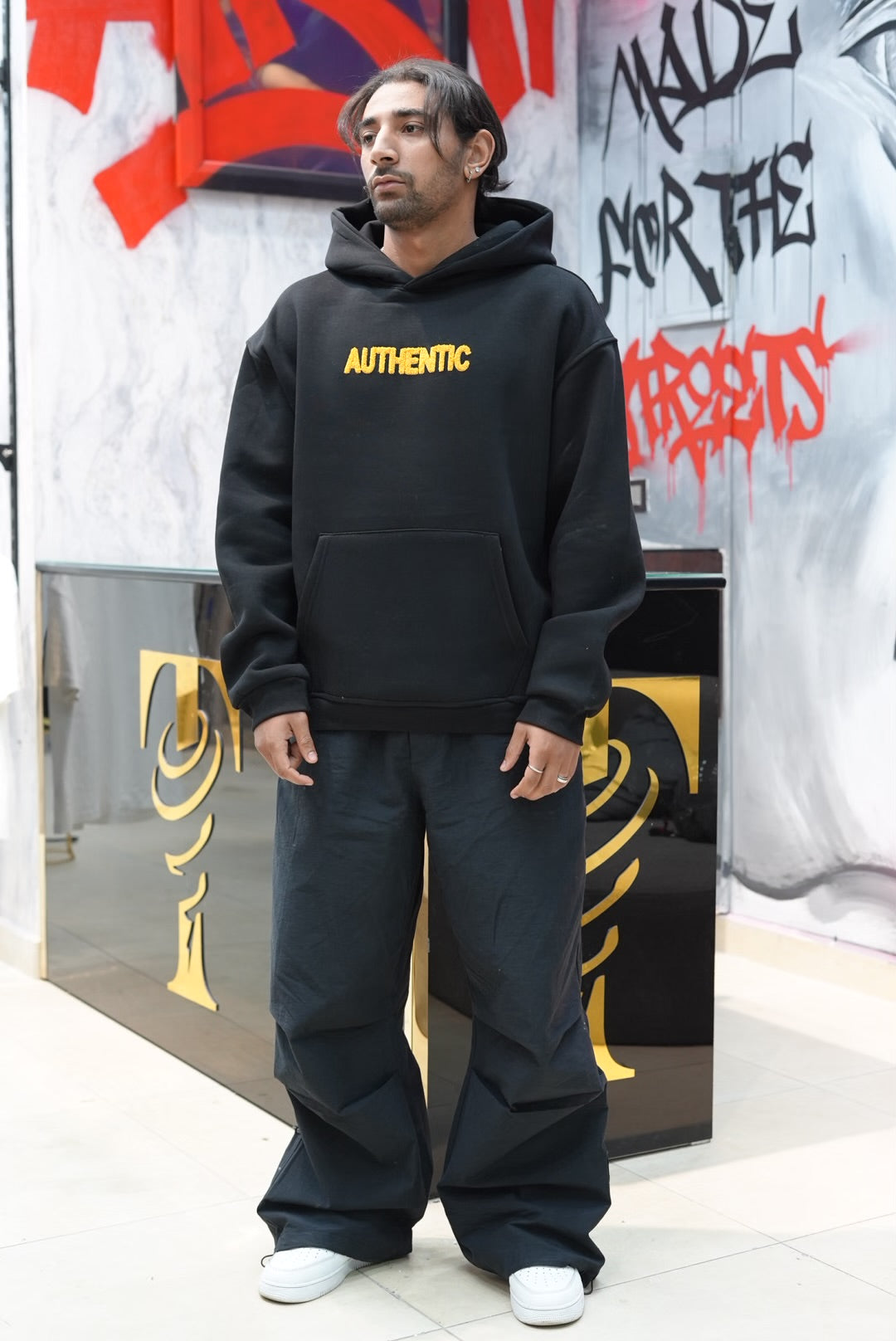 HOODIES SW AUTHENTIC BLACK 4960