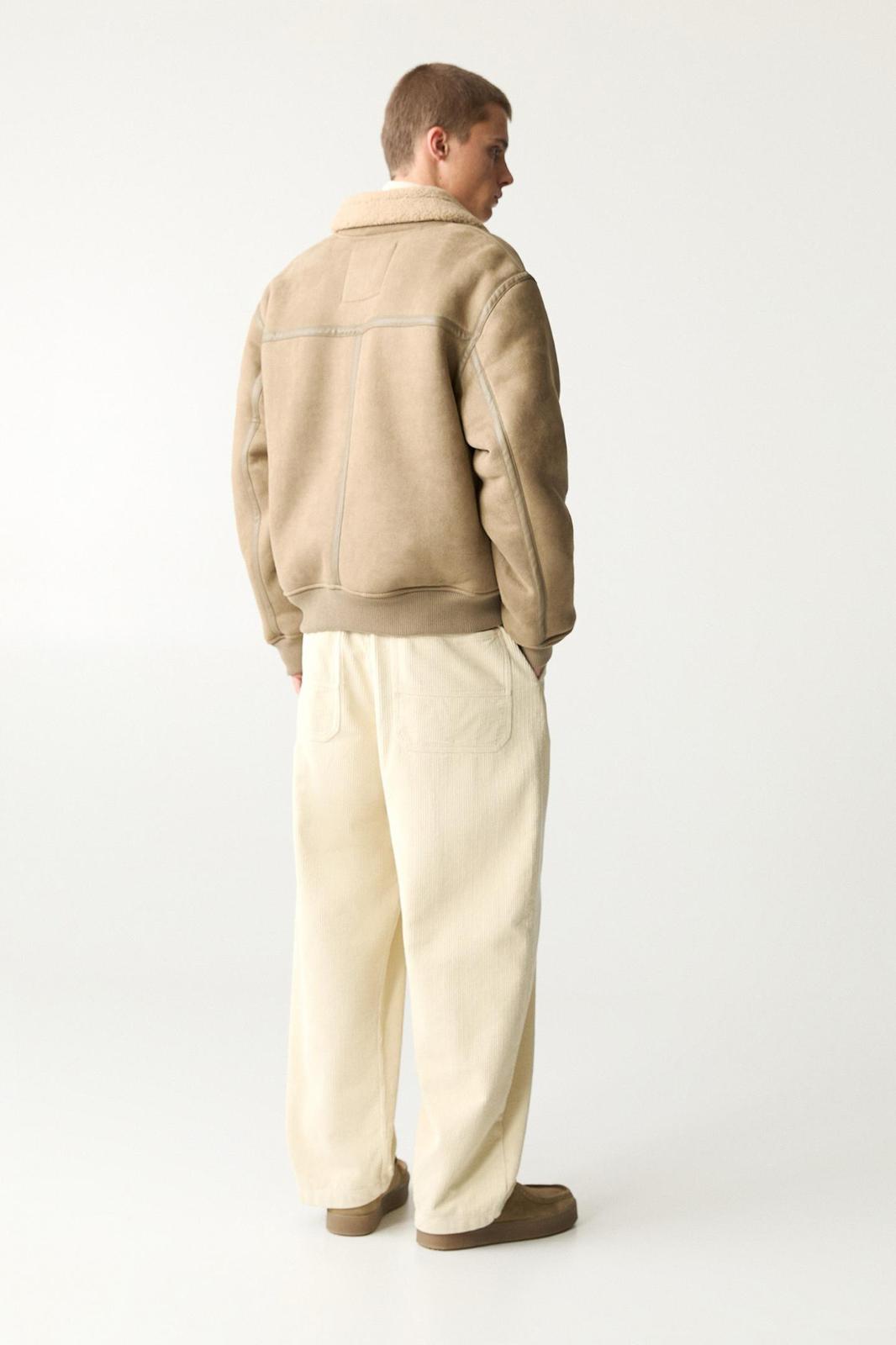 Faux shearling jacket beige P&B