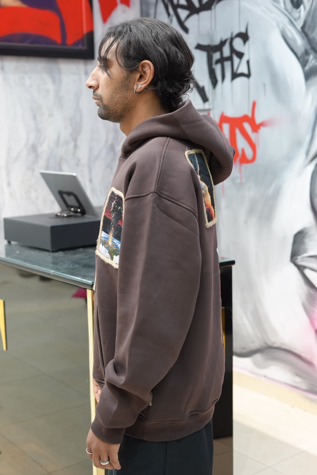 HOODIES SW BROWN 4989