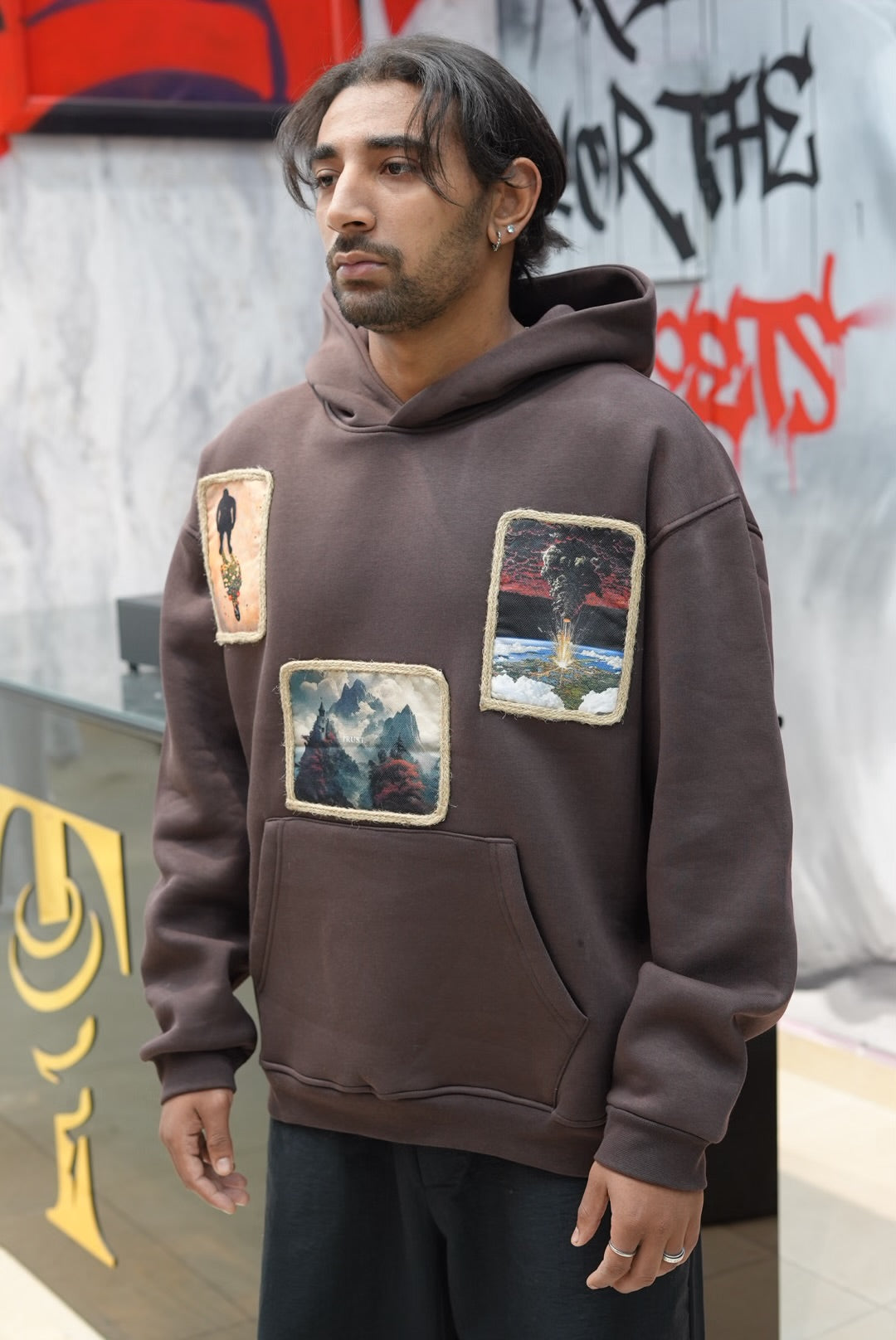 HOODIES SW BROWN 4989