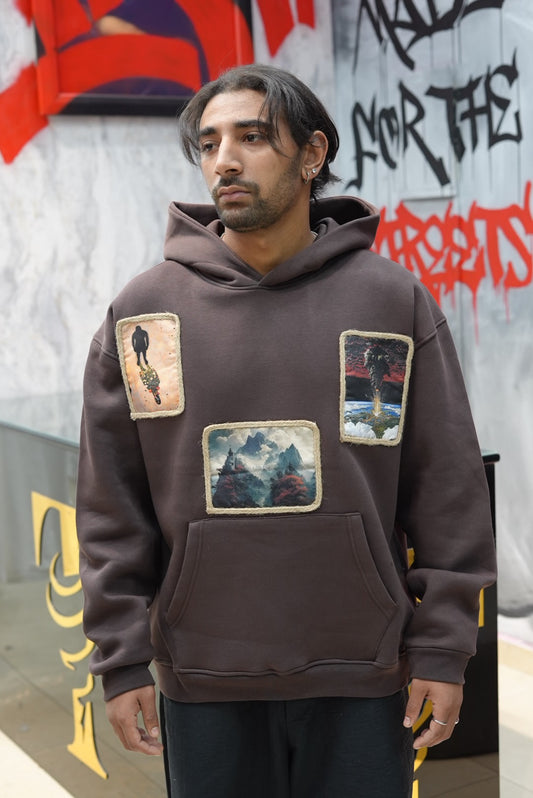 HOODIES SW BROWN 4989