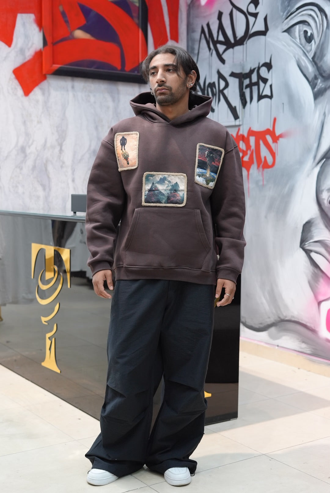 HOODIES SW BROWN 4989