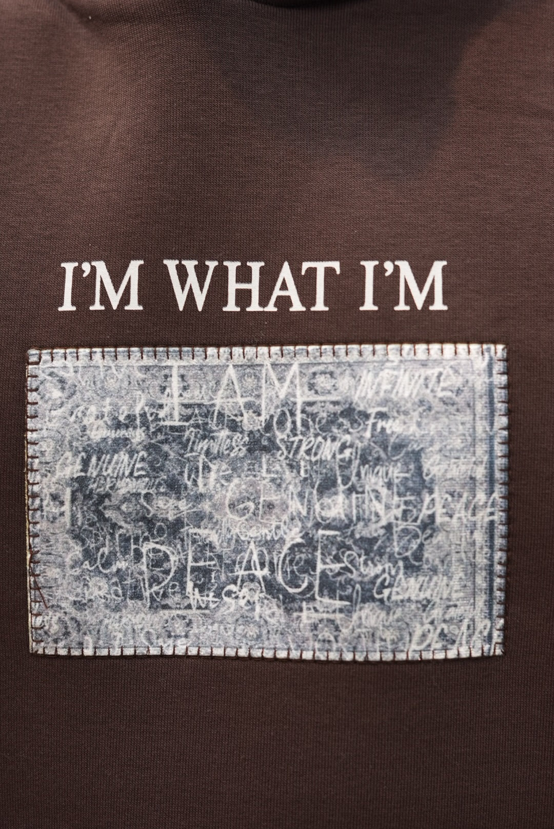 HOODIES SW I'M WHAT I'M BROWN 4967