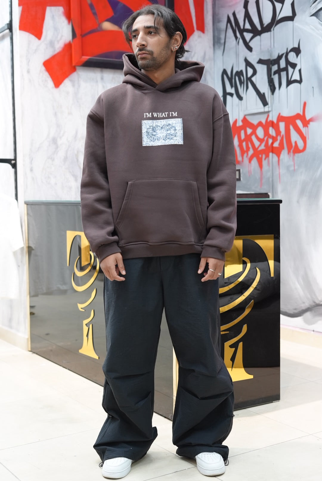 HOODIES SW I'M WHAT I'M BROWN 4967