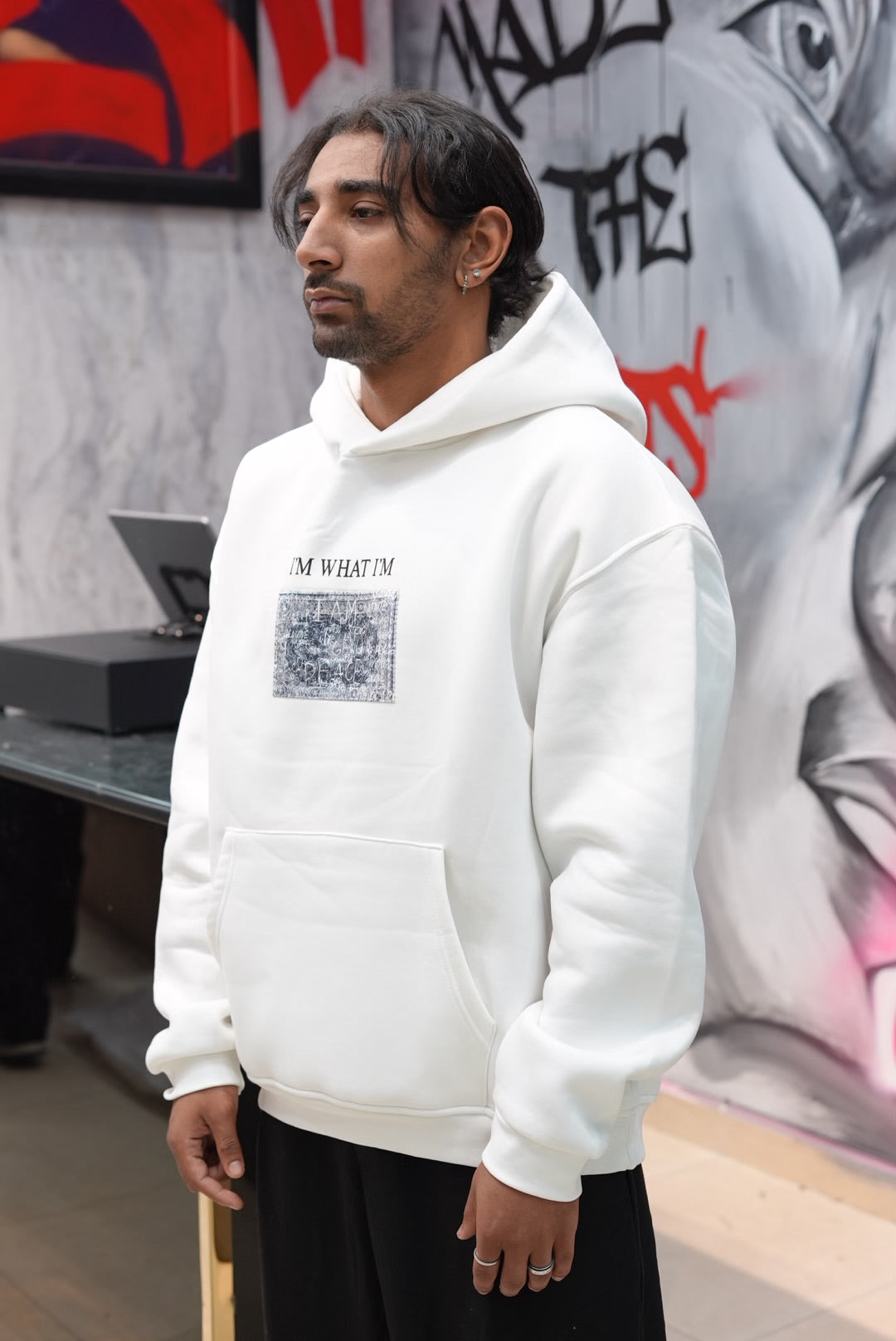 HOODIES SW I'M WHAT I'M WHITE 4967