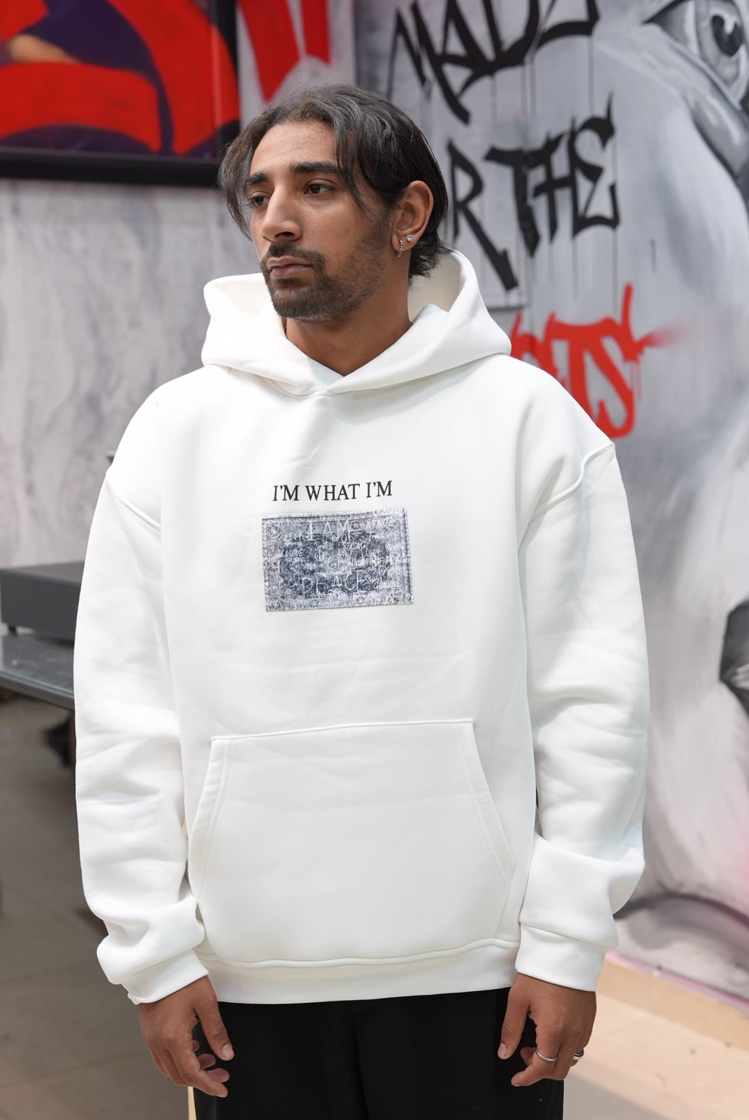 HOODIES SW I'M WHAT I'M WHITE 4967